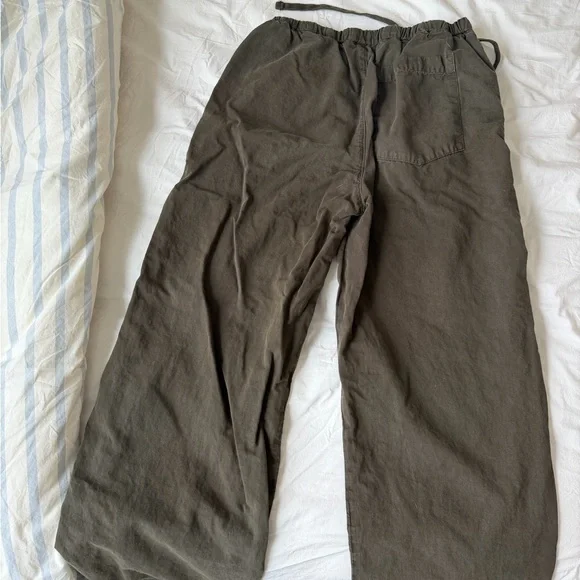 Citizens Of Humanity Olive Green pull on drawstring Trousers - Picture 4 of 5